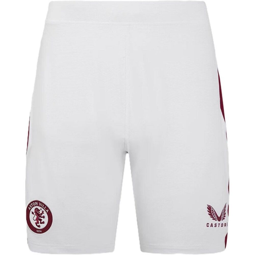Castore Womens/Ladies Aston Villa FC Football Shorts / White/Red